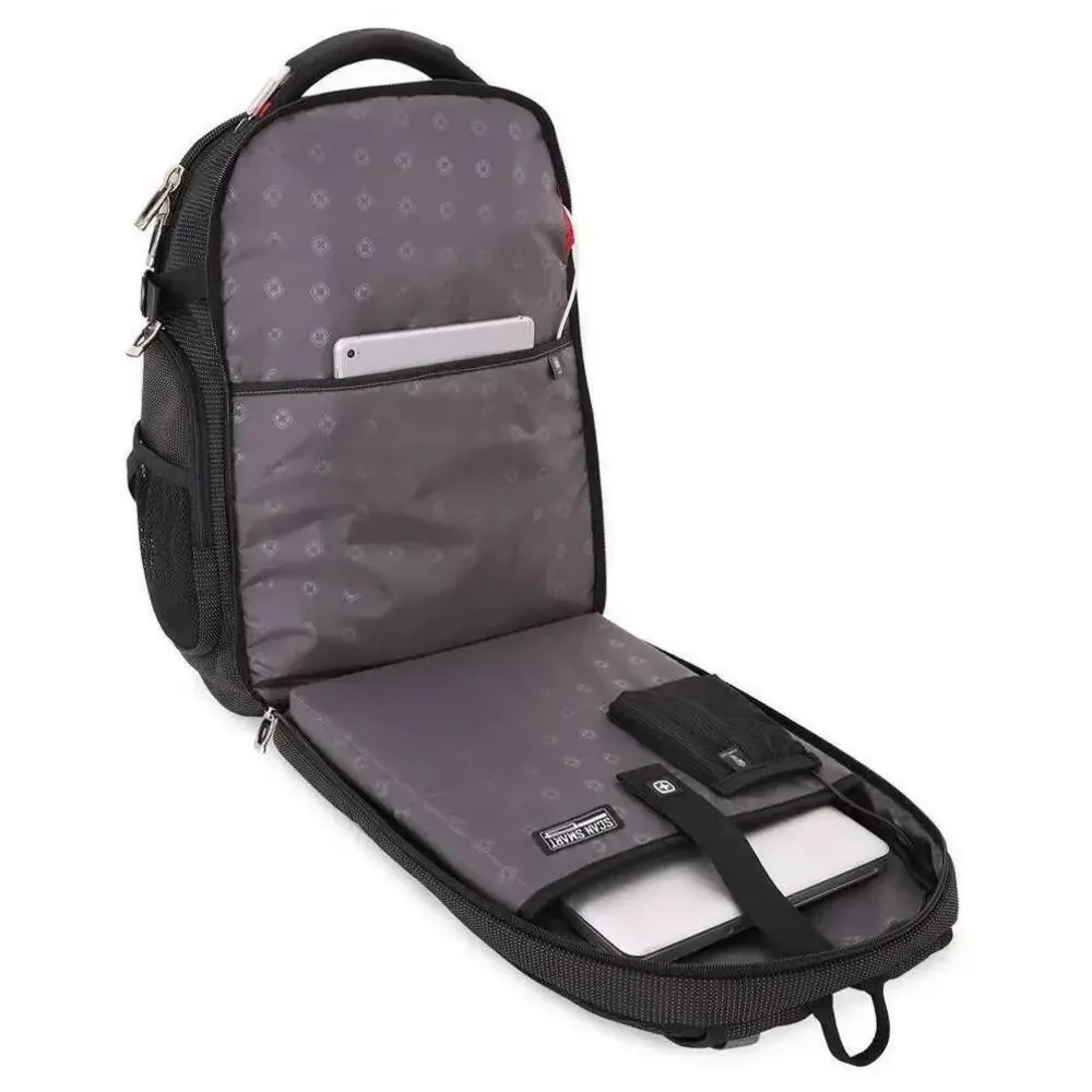 SWISSGEAR ScanSmart Commander TSA Laptop Backpack School/Travel‎ Bag w/ USB 5358